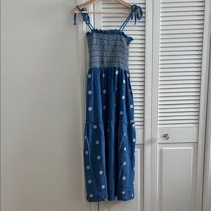 Blue Floral Maxi Dress